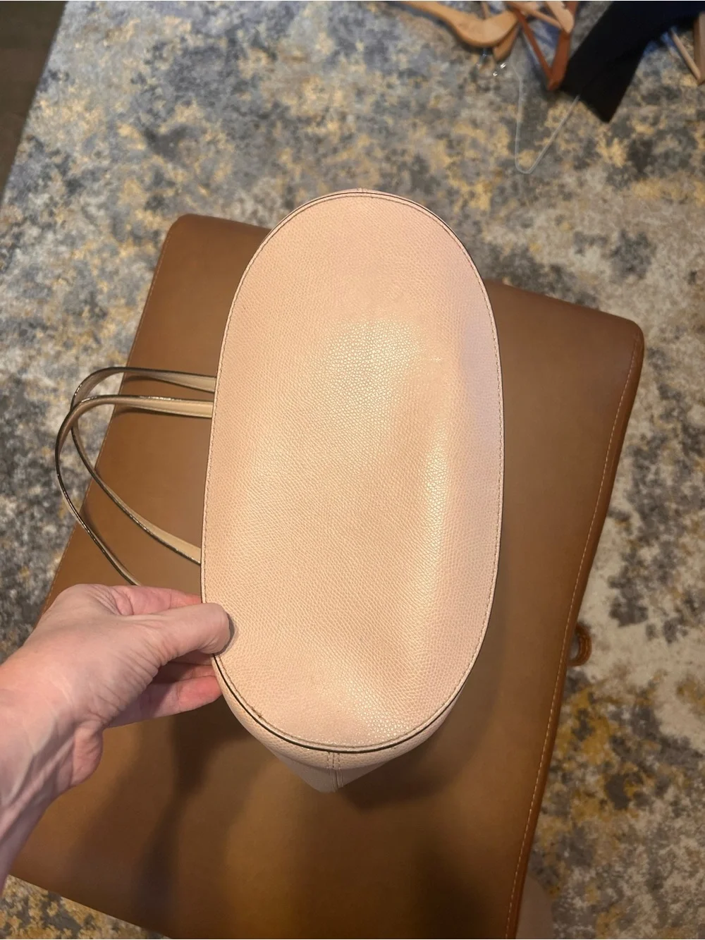 Michael Kors Pale Pink Leather Tote Bag
